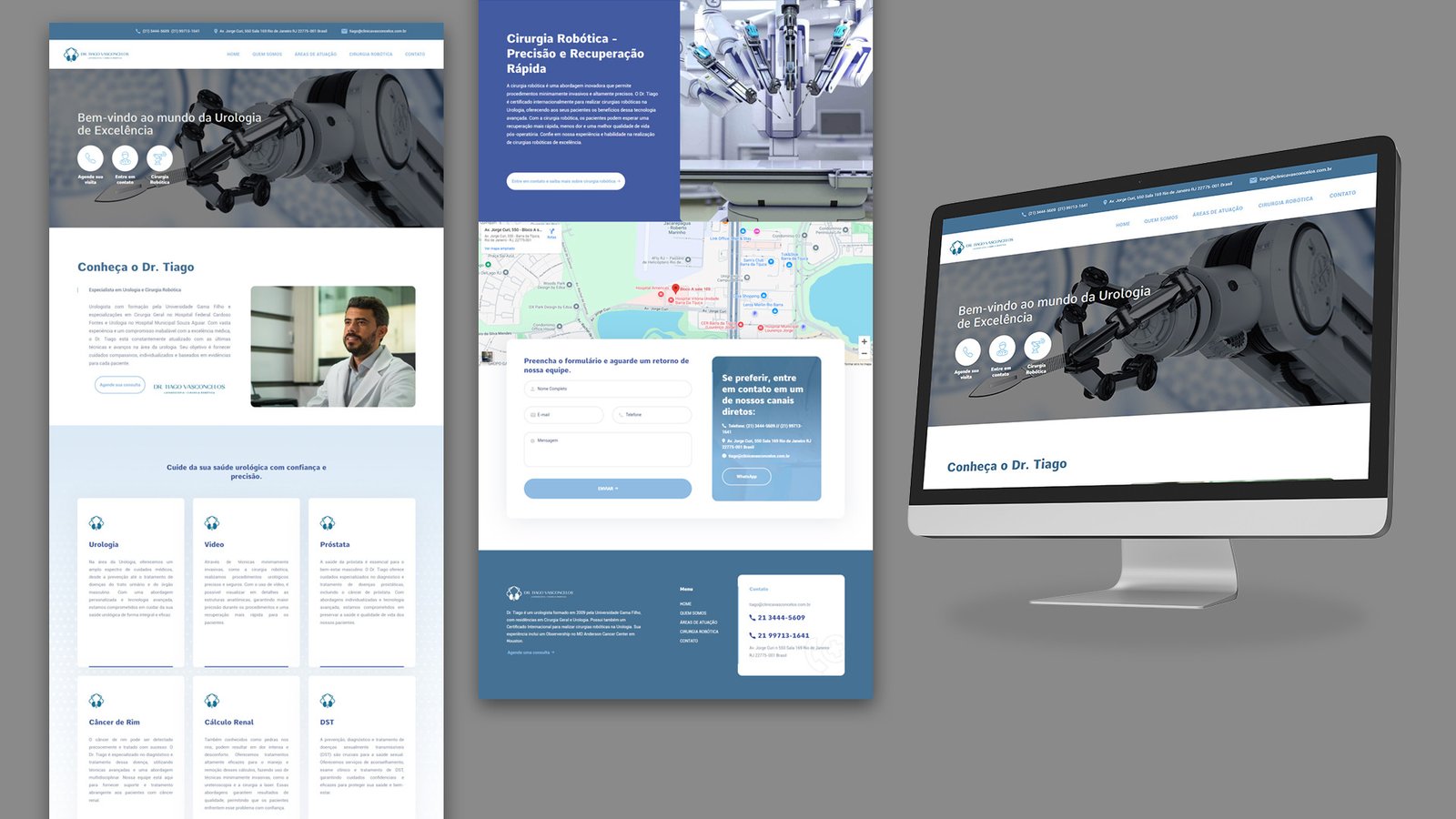 mockup site do dr tiago